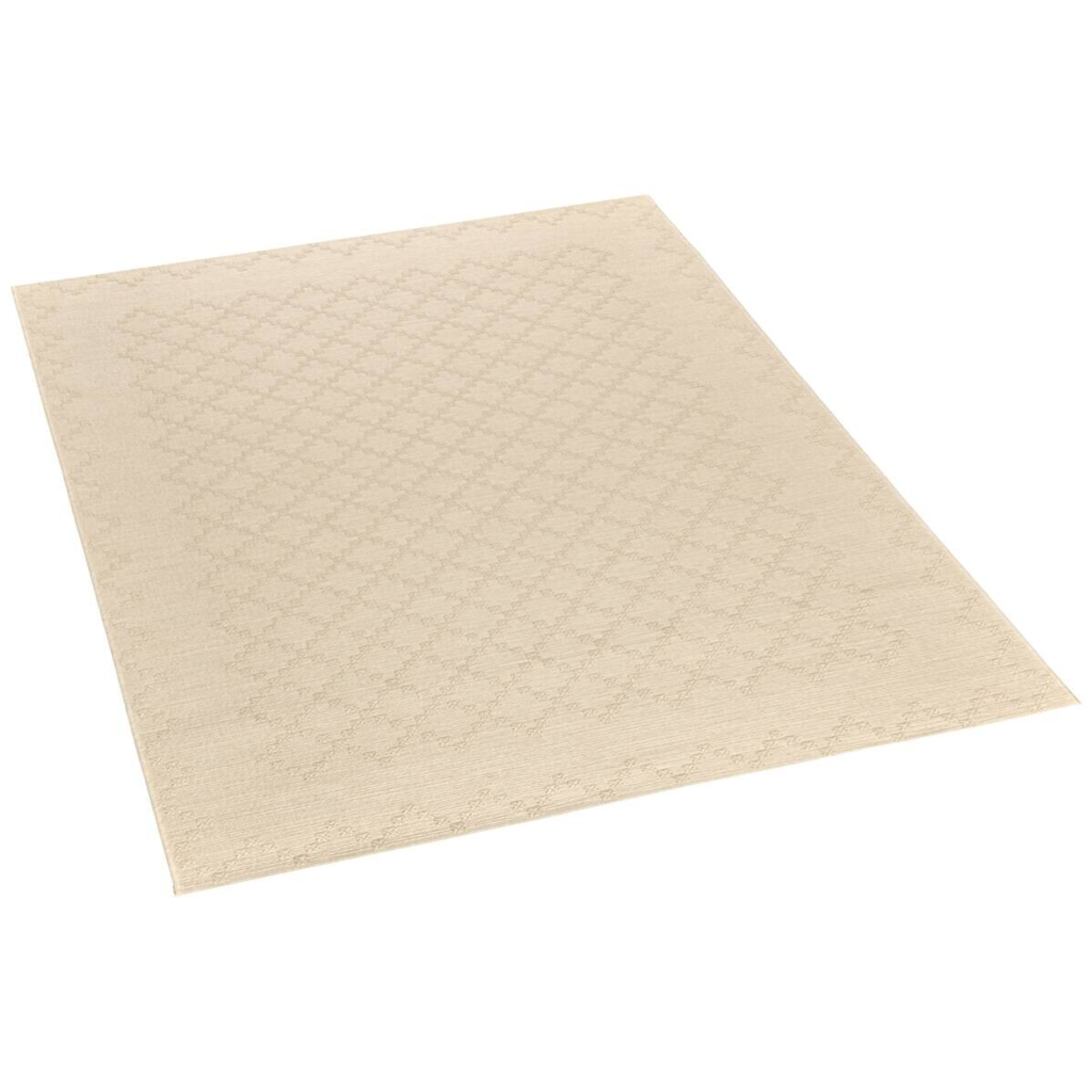 Flachwebteppich Jersey Home creme B/L: ca. 115x170 cm