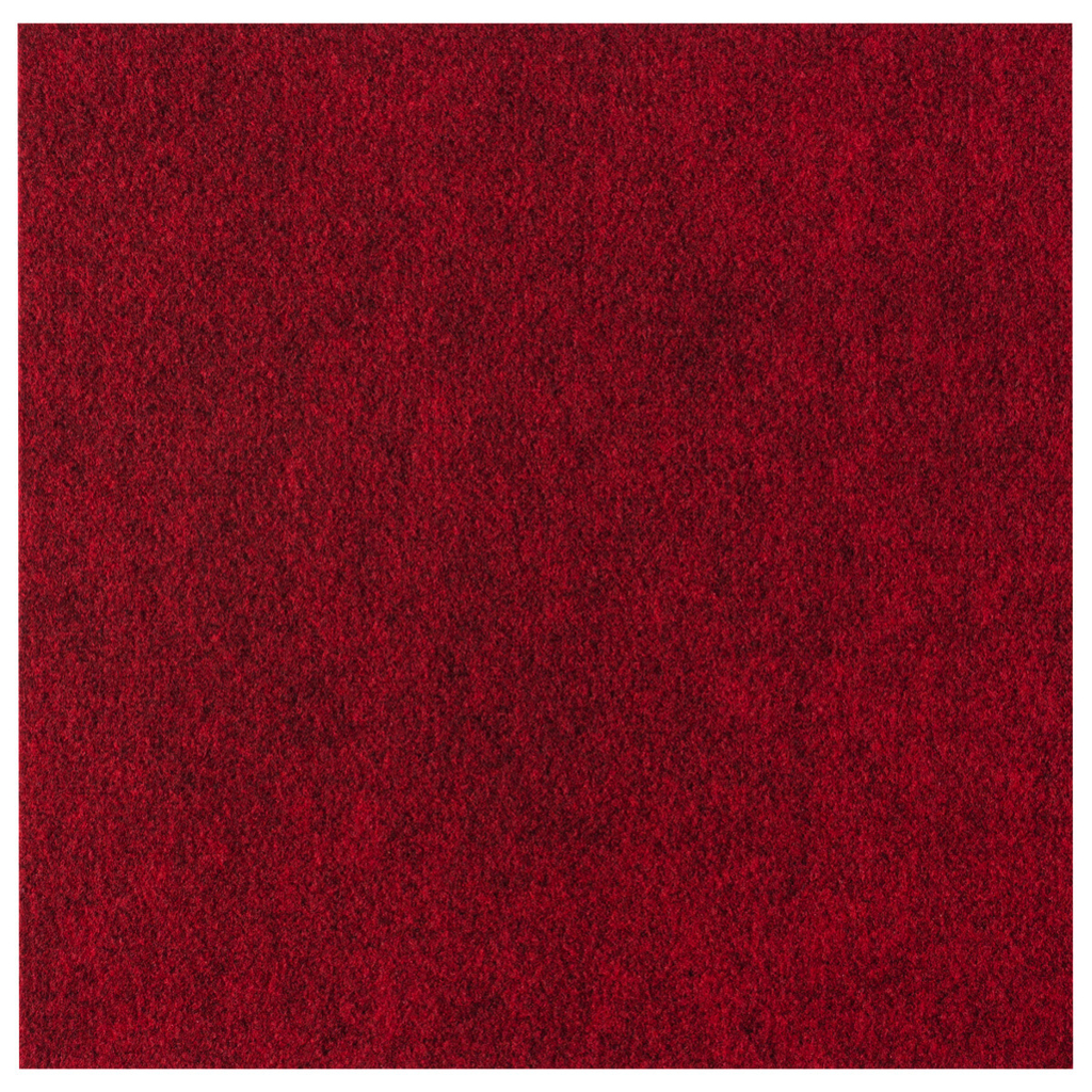 Teppichfliese Filz rot B/L: ca. 40x40 cm pro Stück