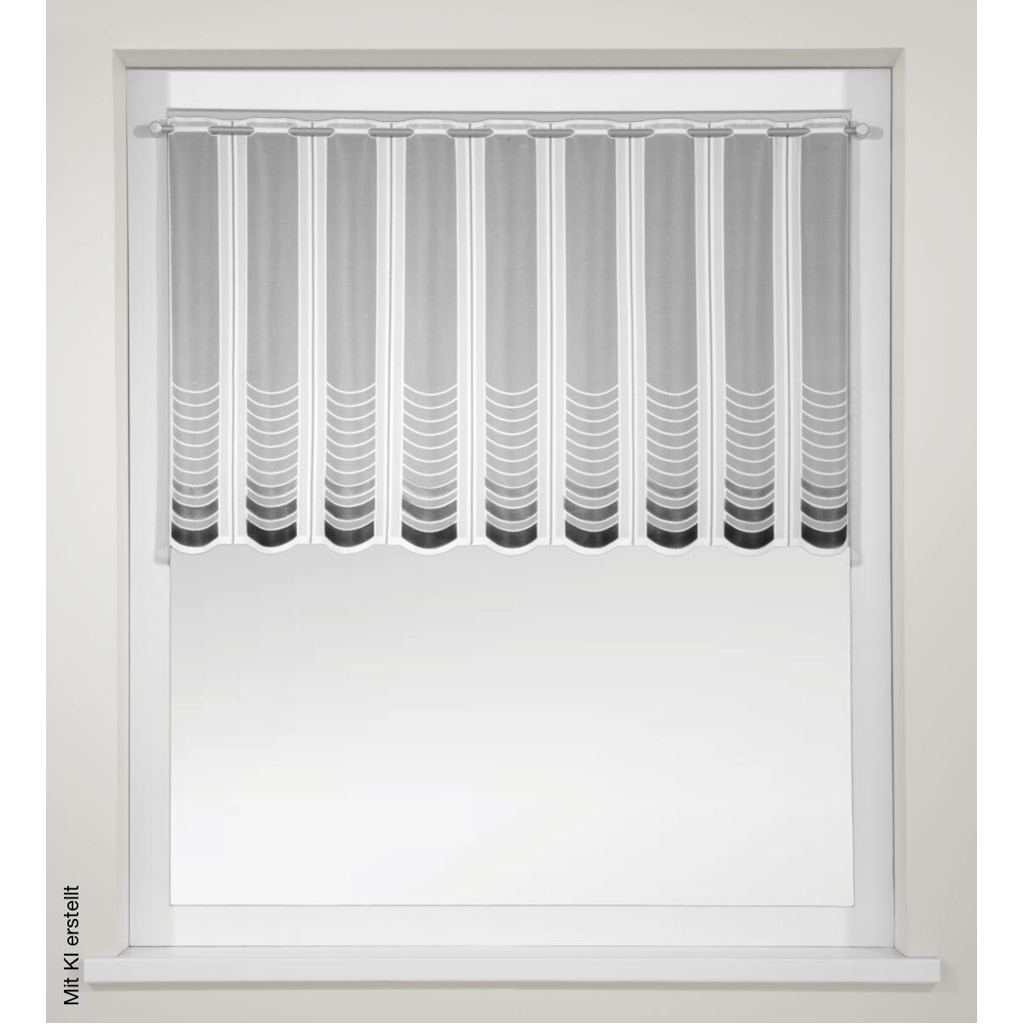 creative lifestyle Scheibengardine Noah grau B/L: ca. 145x75 cm