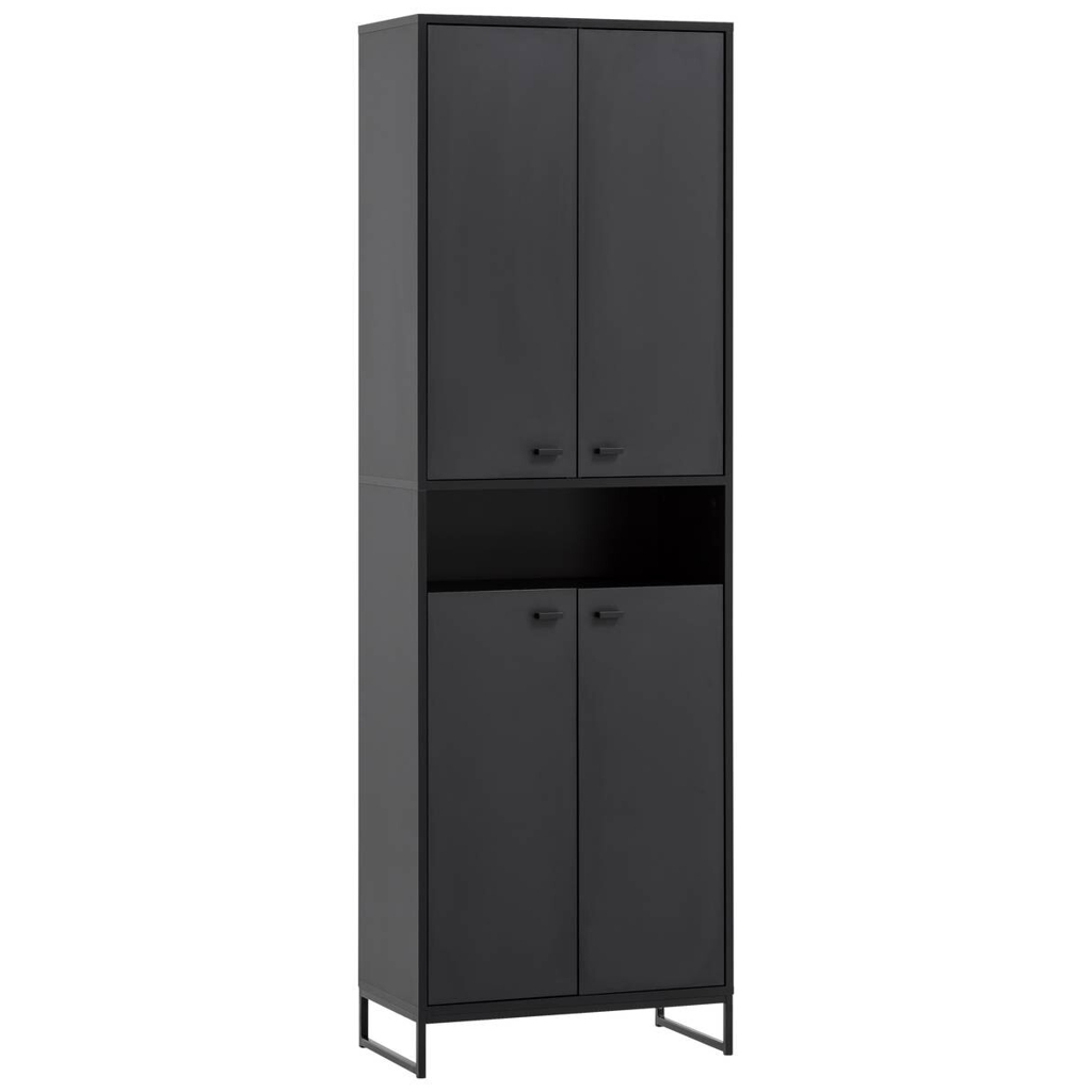 Schuhschrank Janne schwarz matt B/H/T: ca. 60,2x185,5x33 cm