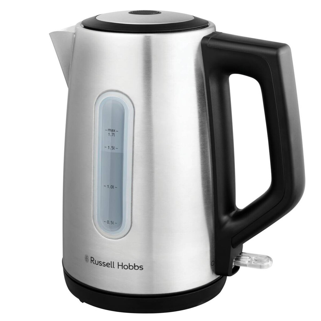 Russel Hobbs Wasserkocher 27380-70 silber schwarz Edelstahl B/H/L: ca. 15,4x24,6x23,5 cm ca. 1,7 l