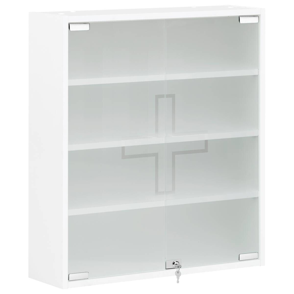 Medizinschrank Bjarne weiß matt B/H/T: ca. 64,2x74,1x19,6 cm
