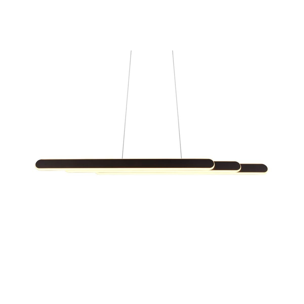 Reality LED-Pendelleuchte schwarz Metall
