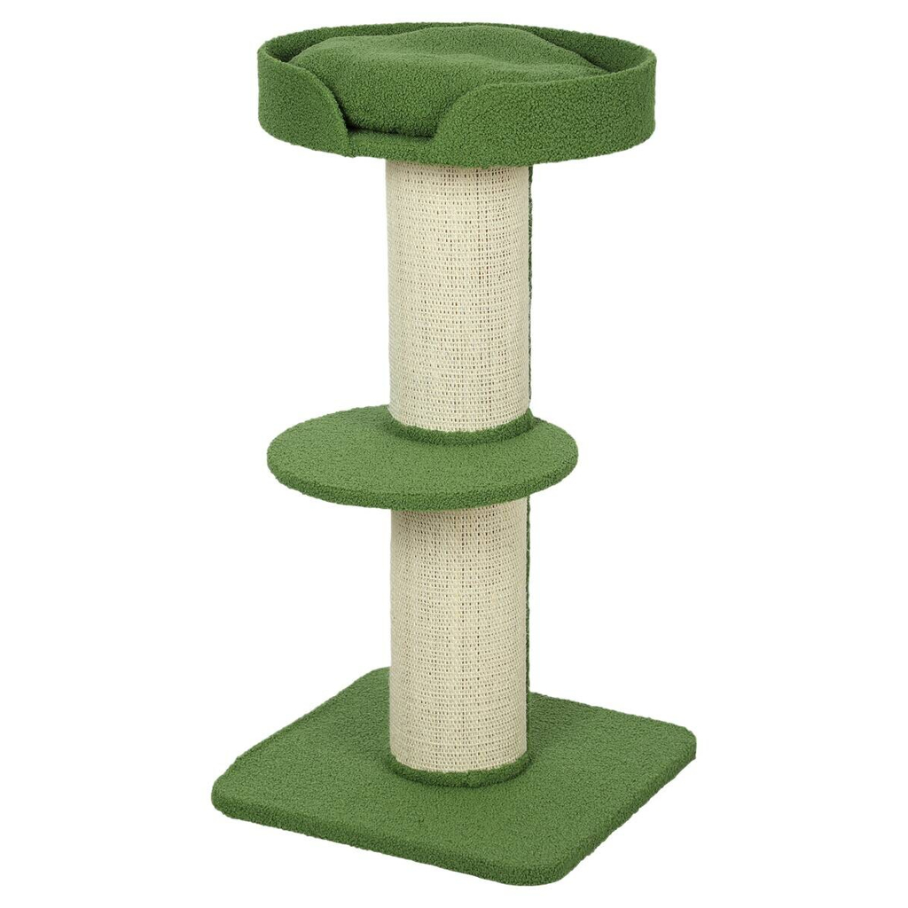 PawHut Kratzbaum grün Spanplatte B/H/L: ca. 45x91x45 cm