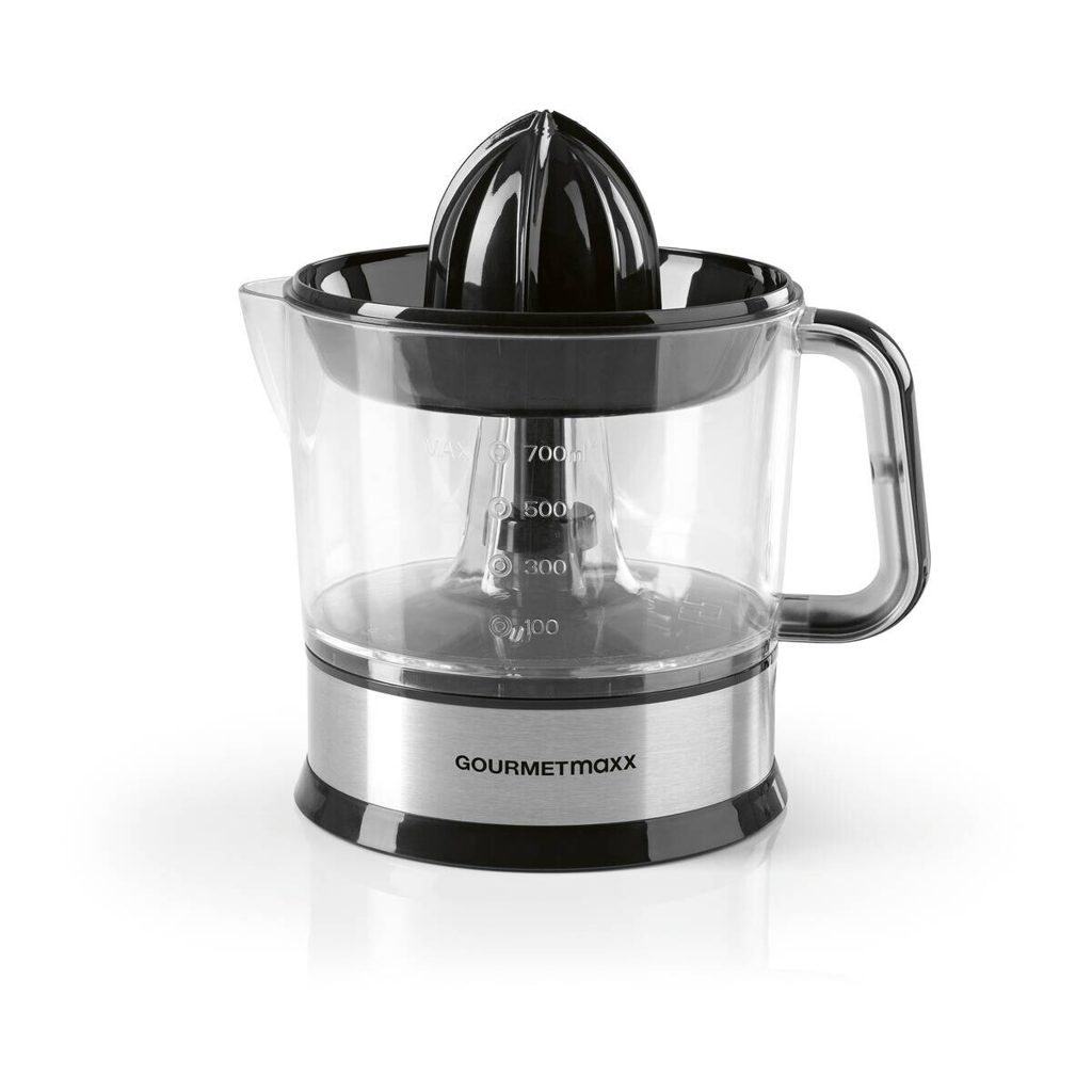 GOURMETmaxx Zitruspresse schwarz Kunststoff Edelstahl B/H/L: ca. 14x21x19 cm ca. 0,7 l