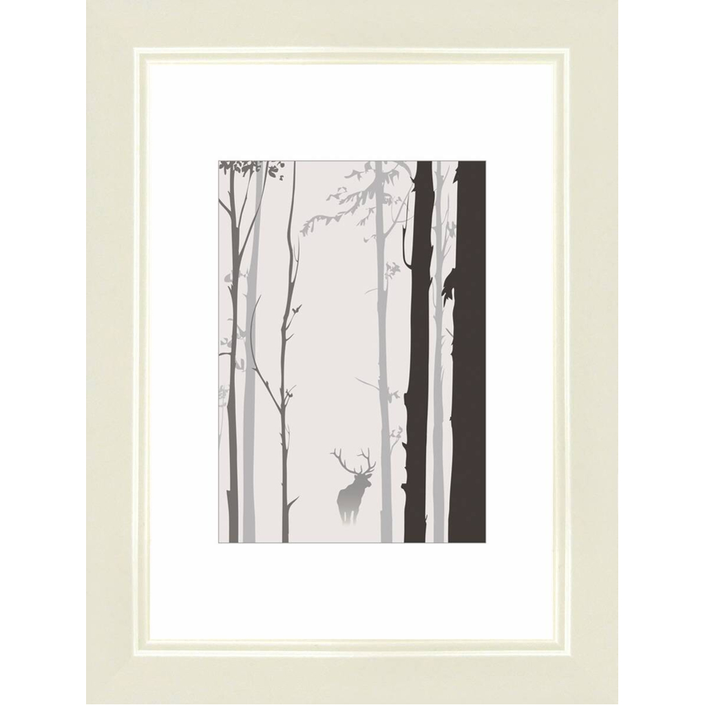 Bilderrahmen weiß Holz B/H/L: ca. 10,5x15x2 cm