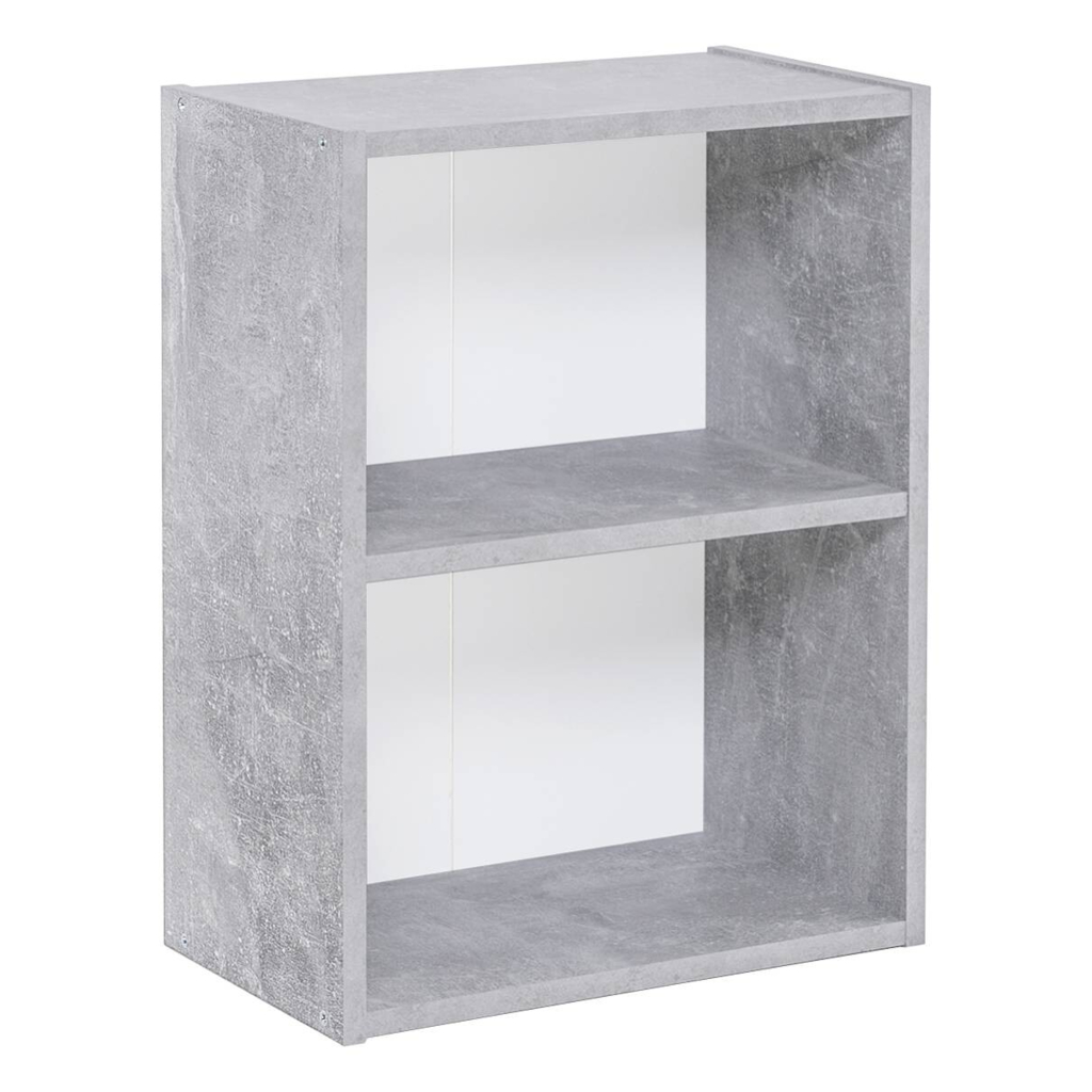 Regal Step 1 Beton Optik weiß B/H/T: ca. 41,5x54,5x25 cm