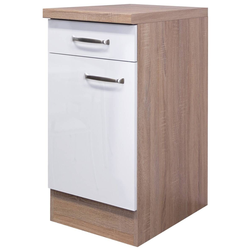 Unterschrank Valero weiß Hochglanz B/H/T: ca. 40x86x60 cm