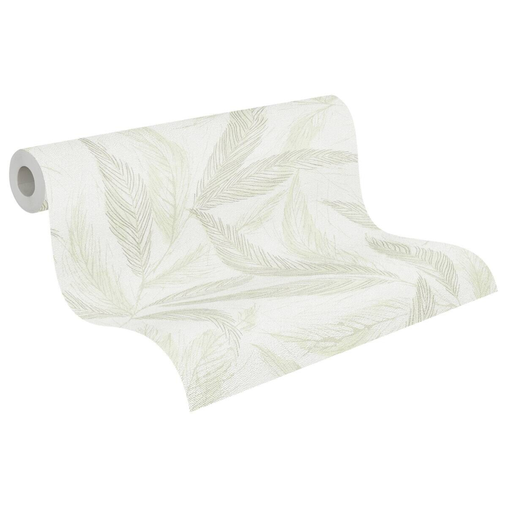 A.S.Creation Vliestapete silber grün creme B/H/D: ca. 53x1005x9,4 cm
