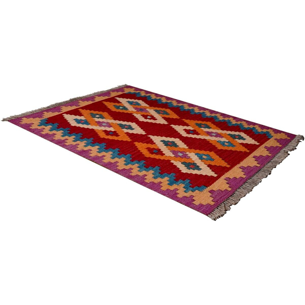 PersaTepp Teppich Kelim Gashgai bunt B/H/L: ca. 63x1x89 cm