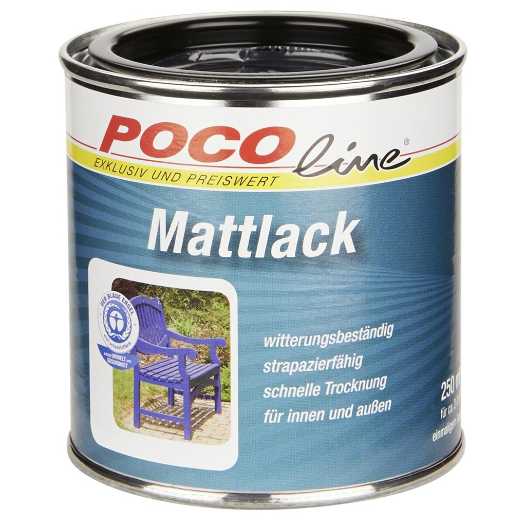 POCOline Acyl Buntlack tiefschwarz seidenmatt ca. 0,25 l