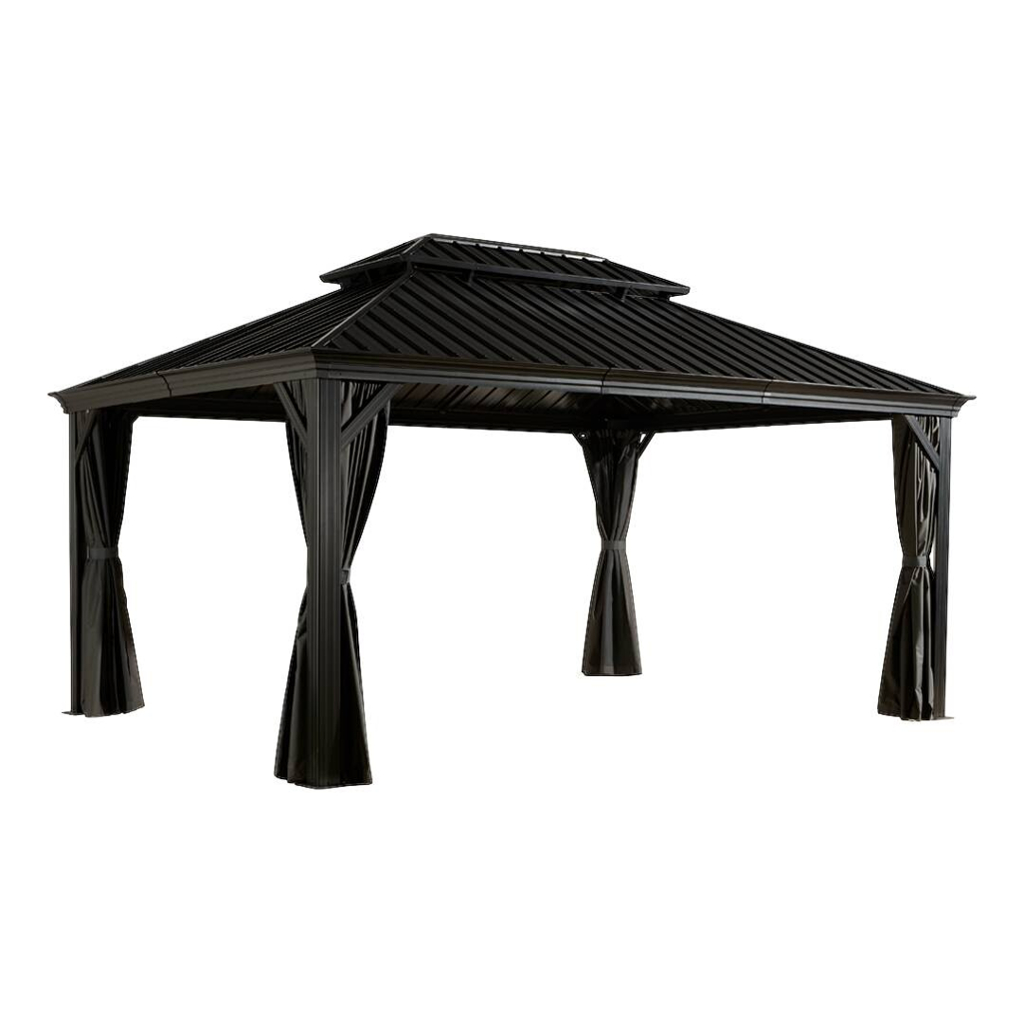 Sojag Pavillon Messina anthrazit Metall B/H/L: ca. 483x307x363 cm
