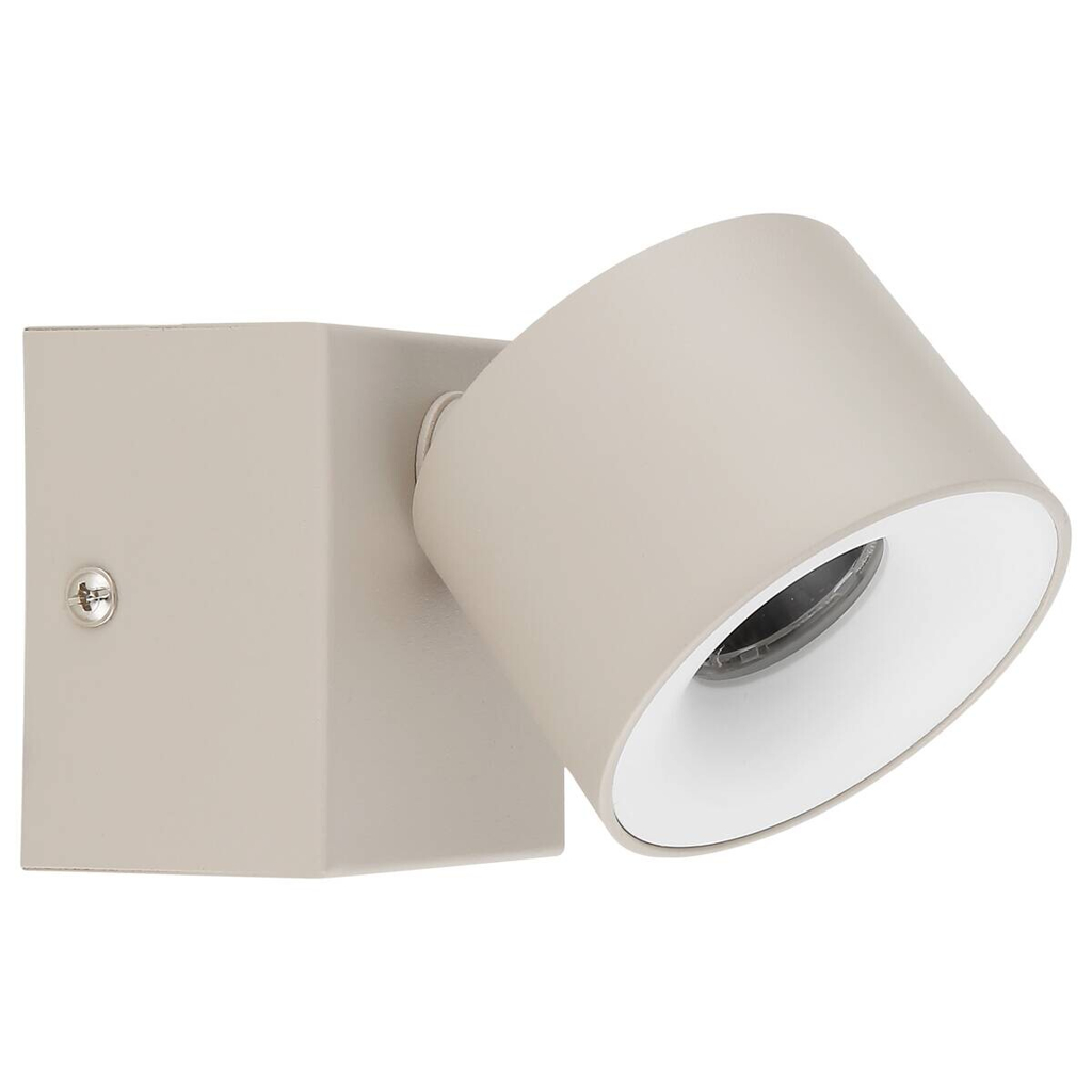GLOBO LED-Strahler sand Metall Kunststoff Aluminium B/H/L: ca. 8,5x11x8,5 cm 1 Brennstellen