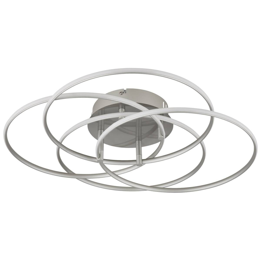 GLOBO Deckenleuchte nickel matt Opal Metall Aluminium H/D: ca. 11,4x51,5 cm 1 Brennstellen