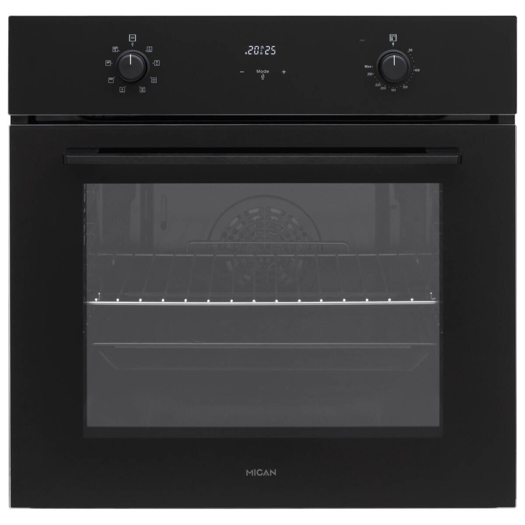 Mican Einbaubackofen BOAHSD65 schwarz Metall B/H/T: ca. 59,5x59,5x57 cm