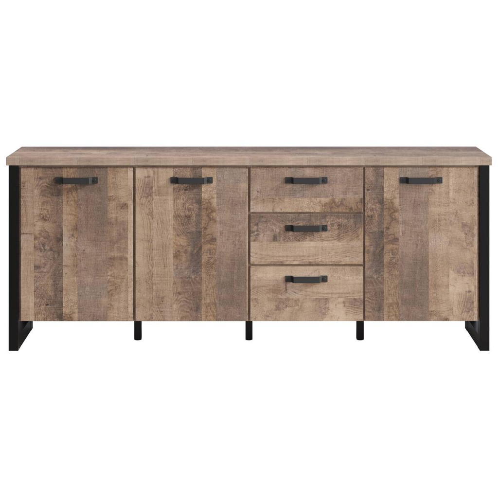 Sideboard Emile Eiche Tabak Nachbildung B/H/T: ca. 214x86x45 cm
