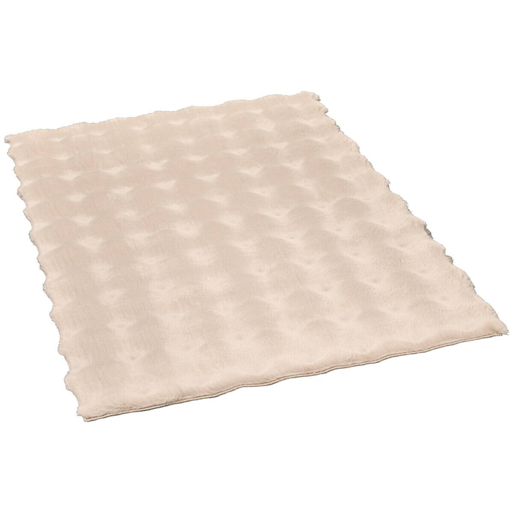 Kunstfell Big Bubble sand B/L: ca. 80x150 cm