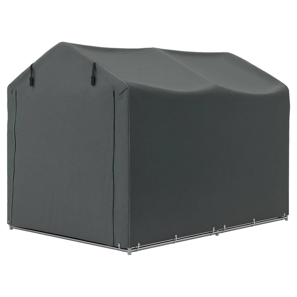 Outsunny Gerätezelt dunkelgrau Polyethylen B/H/L: ca. 157x165x220 cm