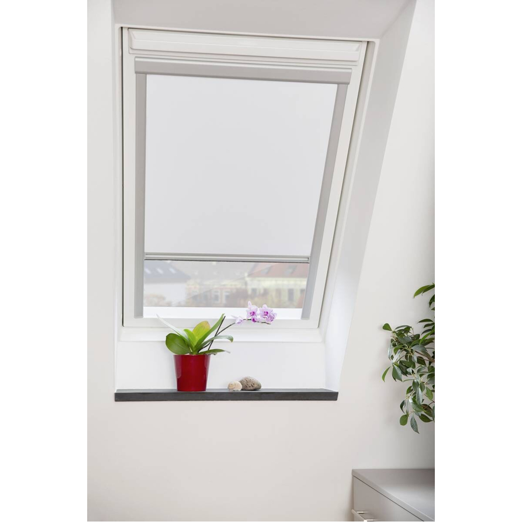 LICHTBLICK Dachfensterrollo Skylight VD weiß B/L: ca. 97,3x116 cm
