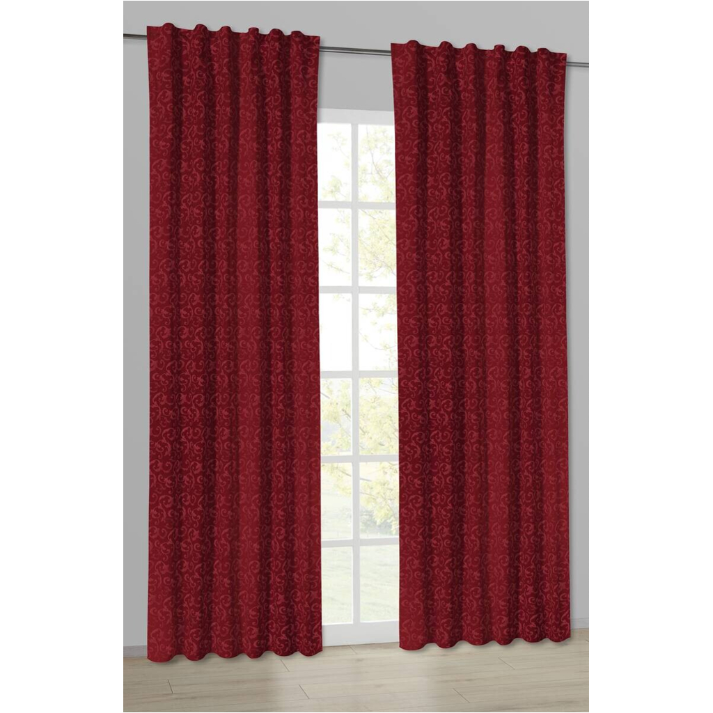POCOline Kombivorhang Ranke rot B/L: ca. 135x245 cm