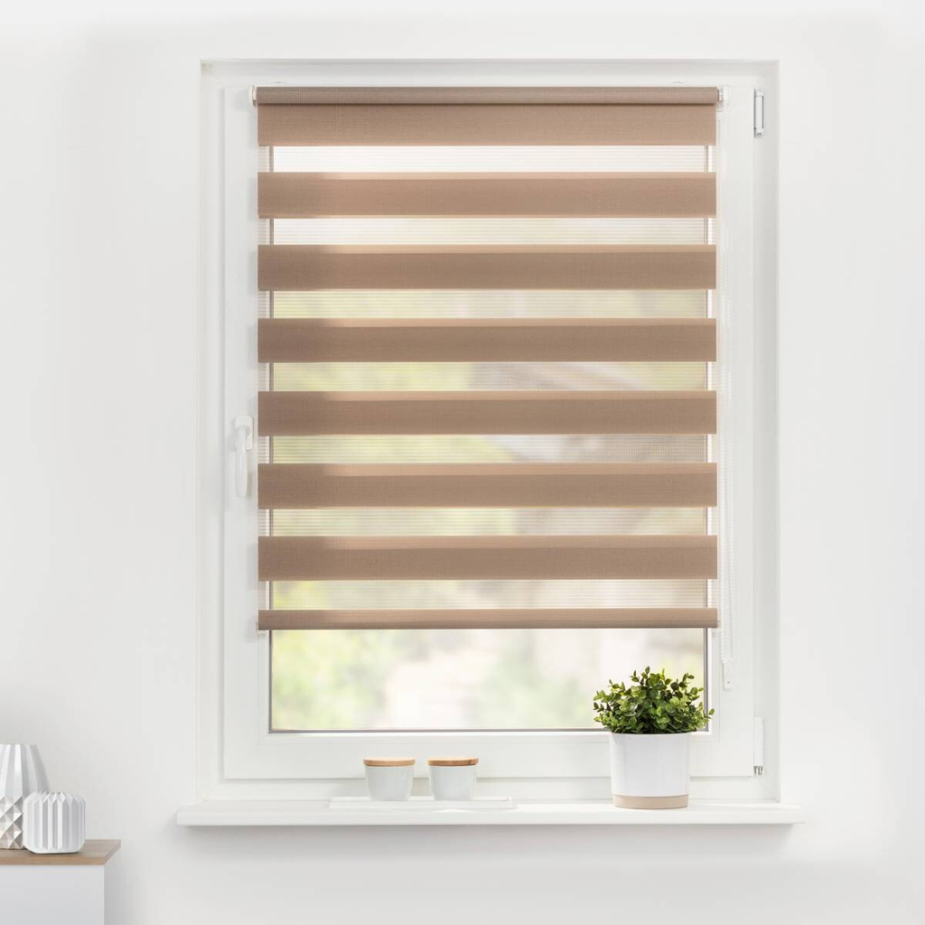 LICHTBLICK Doppelrollo Duo taupe B/L: ca. 70x150 cm