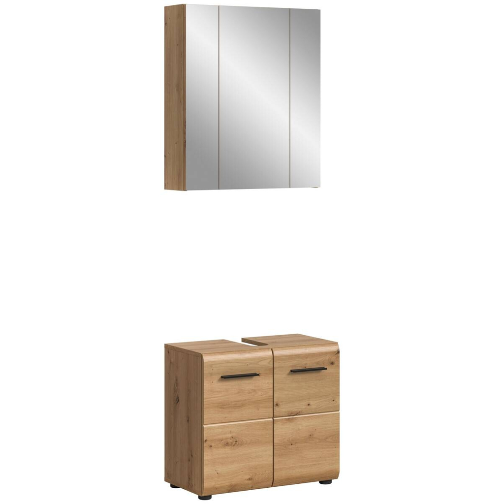 Badezimmer-Set Ice Artisan Oak Nachbildung B/H/T: ca. 60x185x30 cm