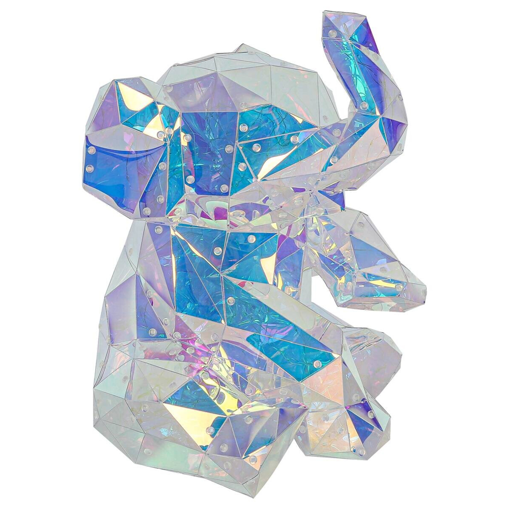 Nolo LED-Dekoleuchte Elefant transparent