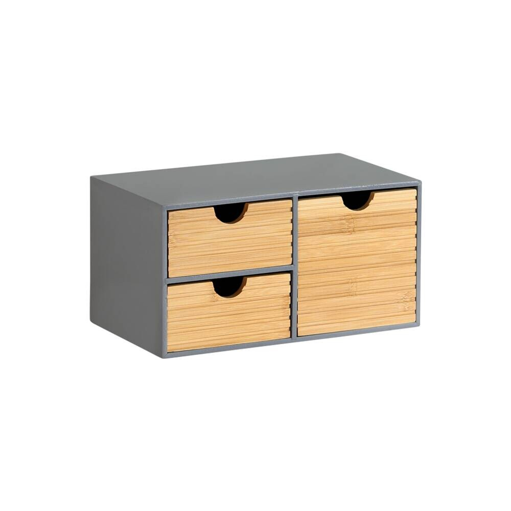 Kesper Organizer grau Holz B/H/L: ca. 16x14x27 cm