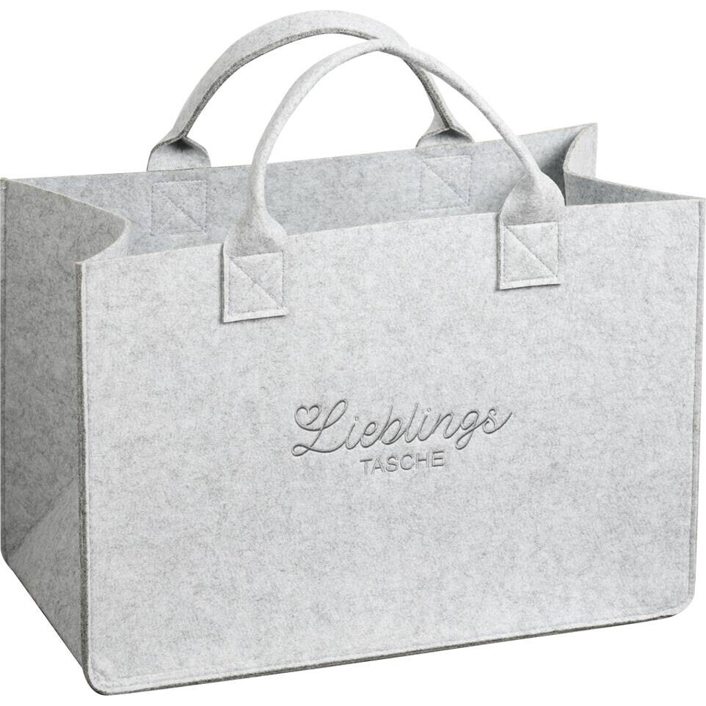 Kesper Tasche Filz grau Polyester B/H/L: ca. 25x34x50 cm