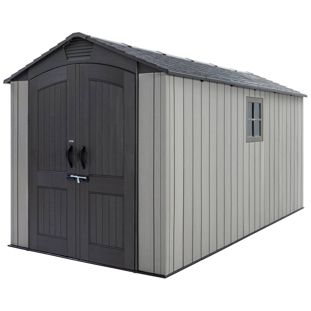 Lifetime Gerätehaus Utah grau B/H/L: ca. 206,2x264,4x426,5 cm