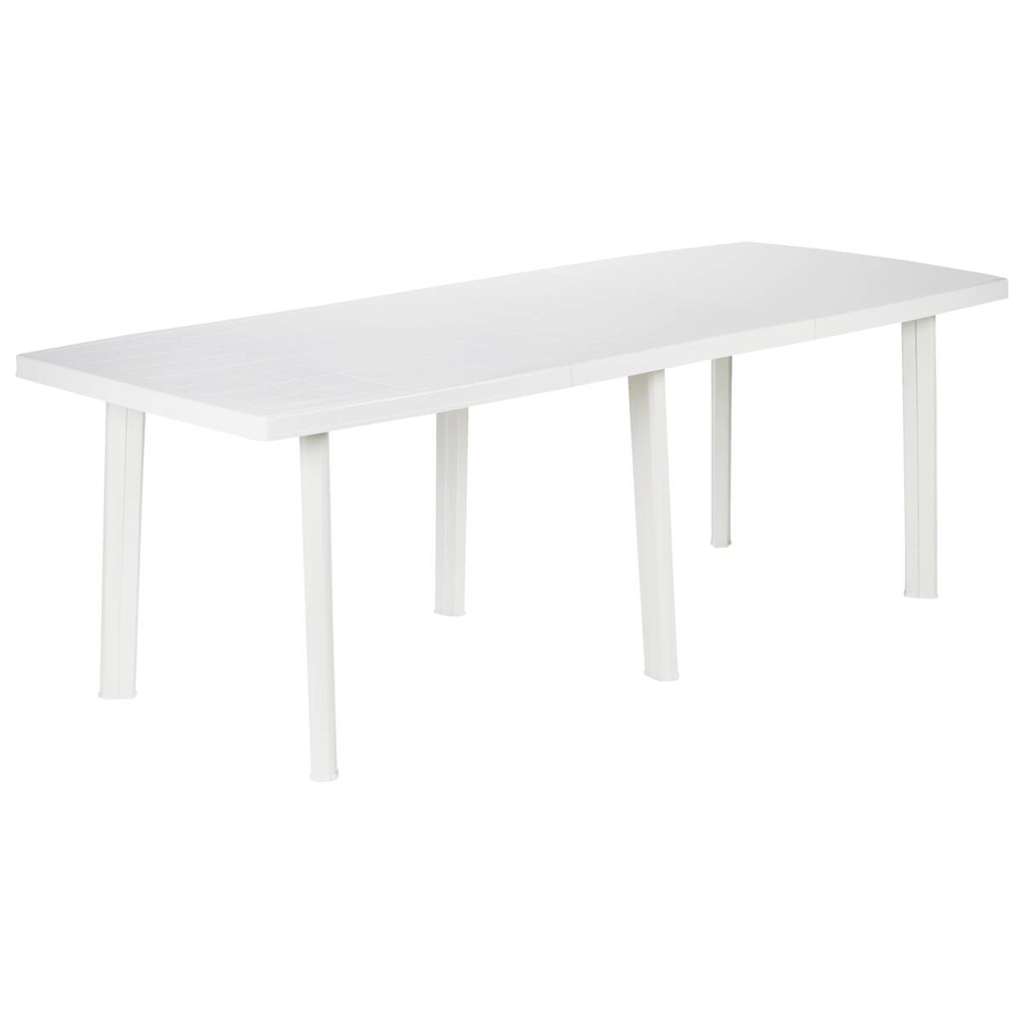 ProGarden Tisch Trio weiß Polypropylen H/L: ca. 72x216 cm