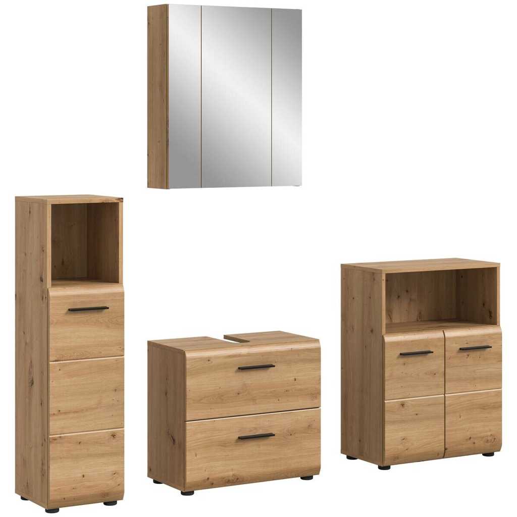 Badezimmer-Set Ice Artisan Oak Nachbildung B/H/T: ca. 180x185x30 cm
