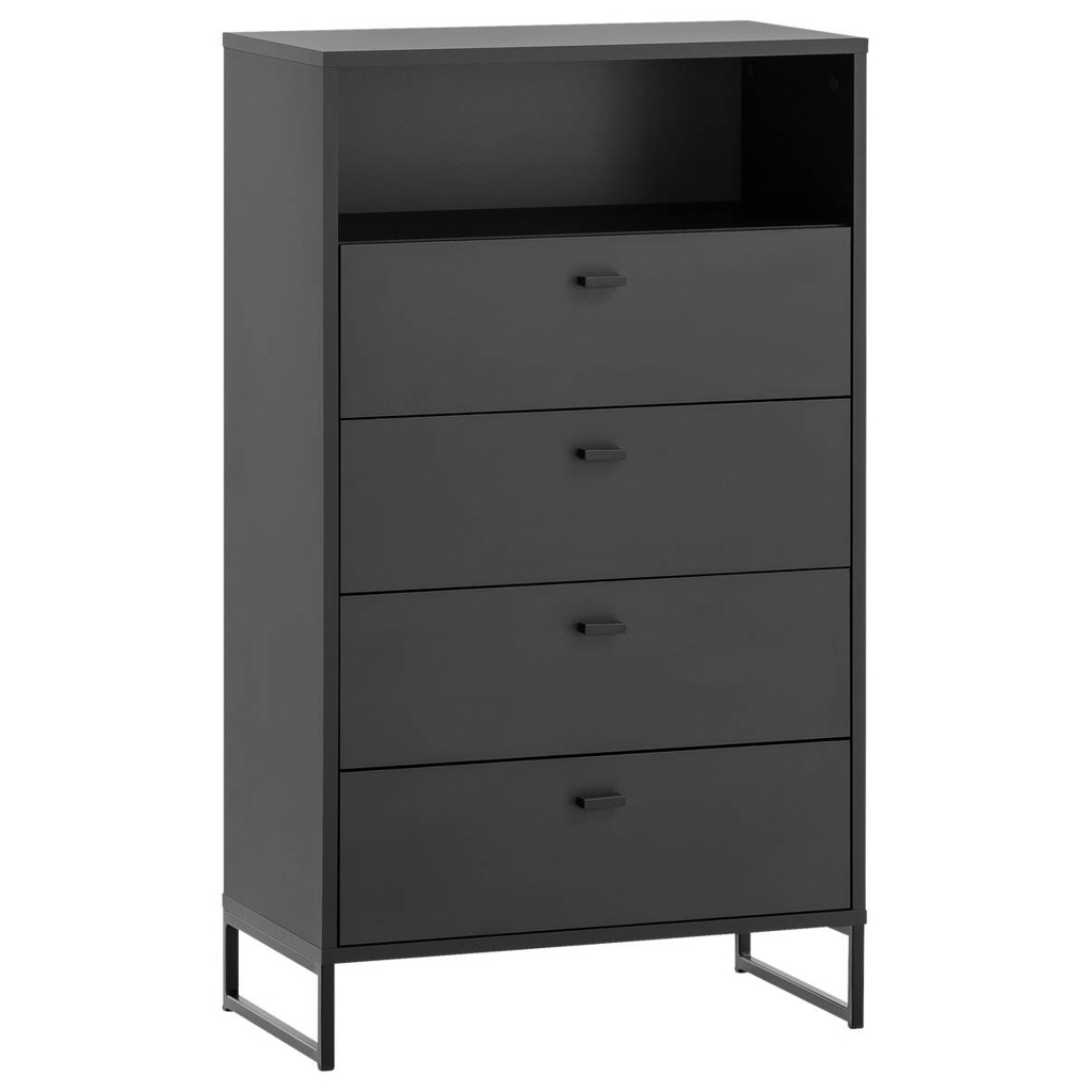 Midischrank Janne schwarz matt B/H/T: ca. 60,2x103,9x33 cm