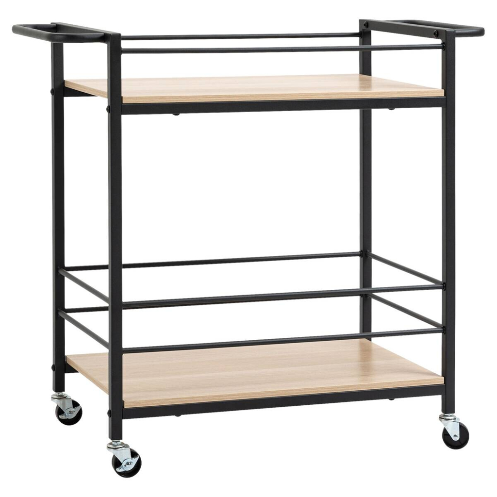 HOMCOM Küchenwagen natur Edelstahl B/H/L: ca. 40x82x75 cm