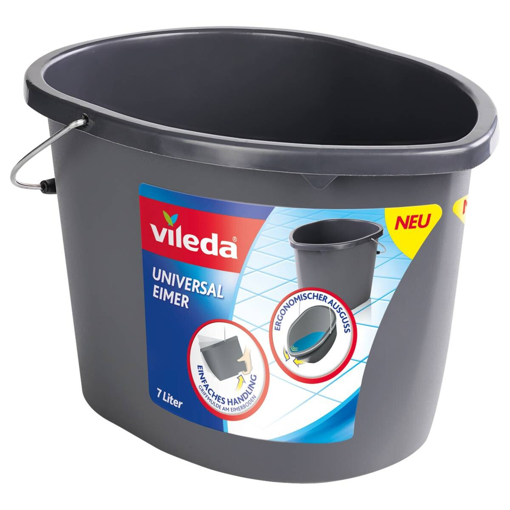 Vileda Eimer grau Kunststoff