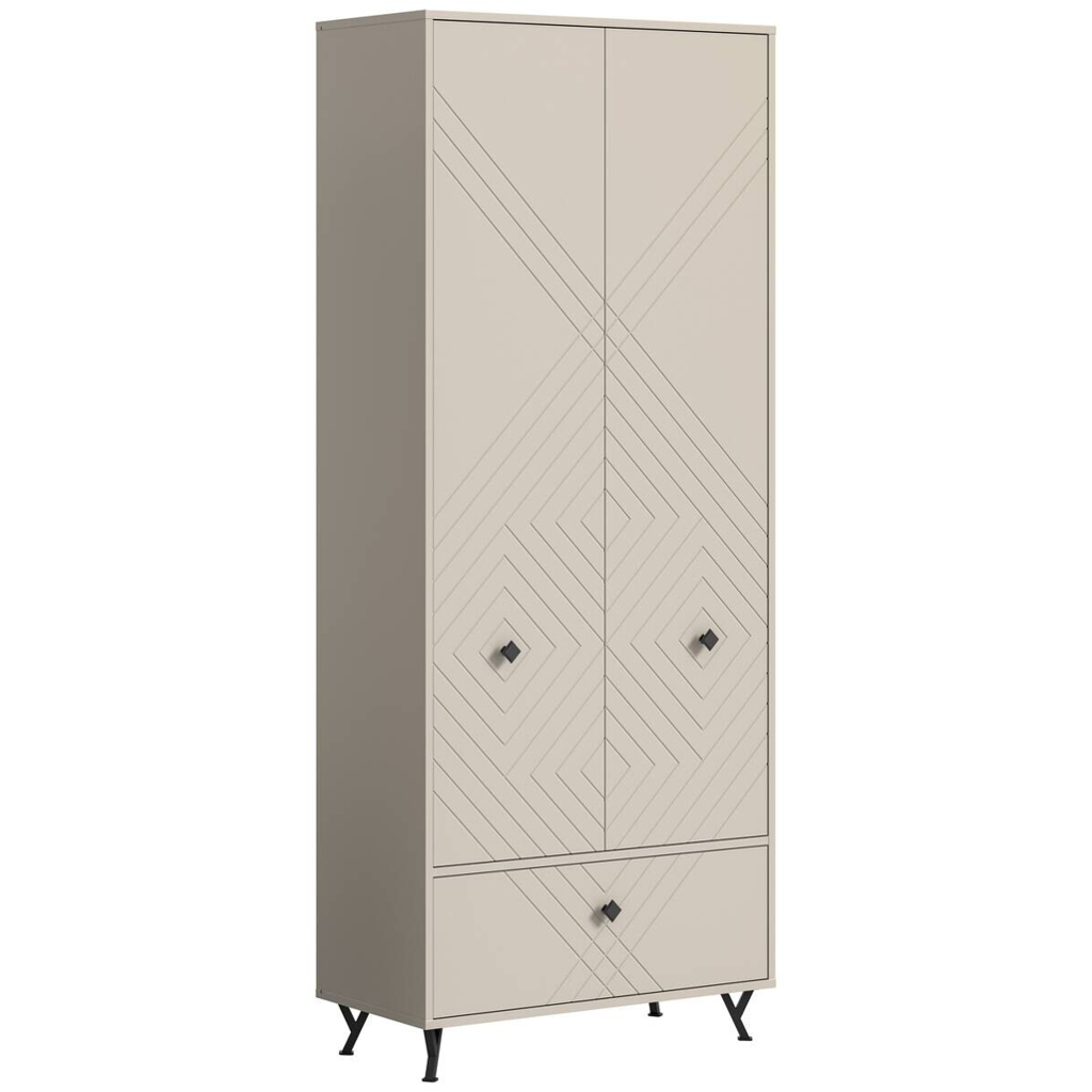 Garderobenschrank NOTES sandbeige sandbeige matt