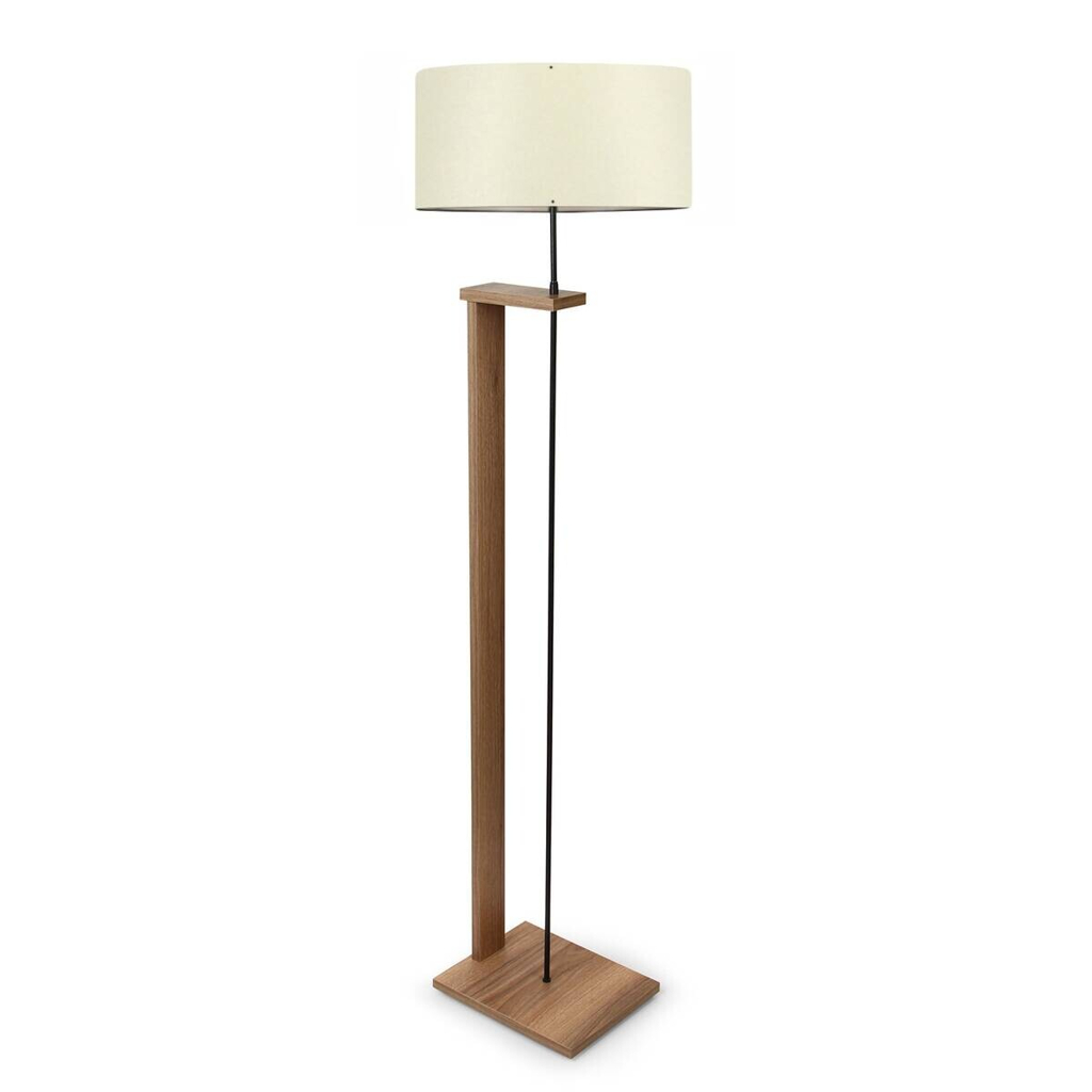 Opviq Stehlampe creme PVC MDF B/H/T/L/D: ca. 38x150x38x38x38 cm E27 1 Brennstellen