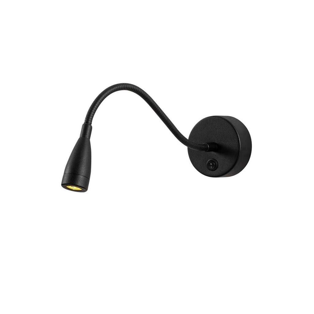 Opviq Wandleuchte schwarz Metall B/H/L: ca. 38x15x8 cm 1 Brennstellen