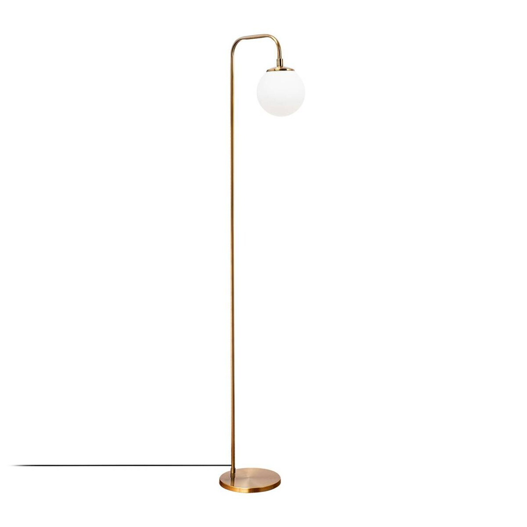 Opviq Stehlampe Viran bronze Glas Metall B/H/T/L/D: ca. 27x146x27x27x15 cm E14 1 Brennstellen