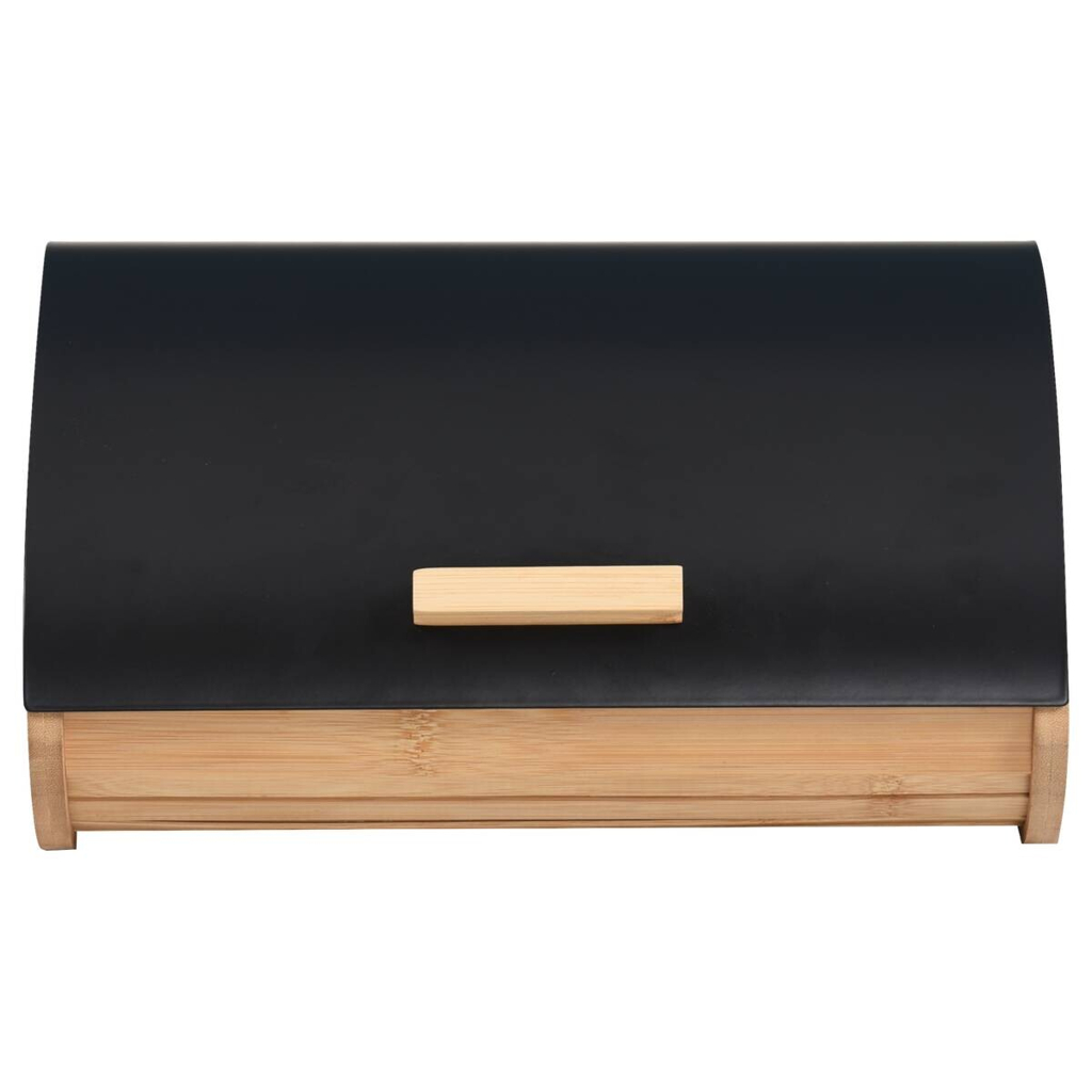 POCOline Brotkasten schwarz Bambus B/H/L: ca. 25x17x35 cm