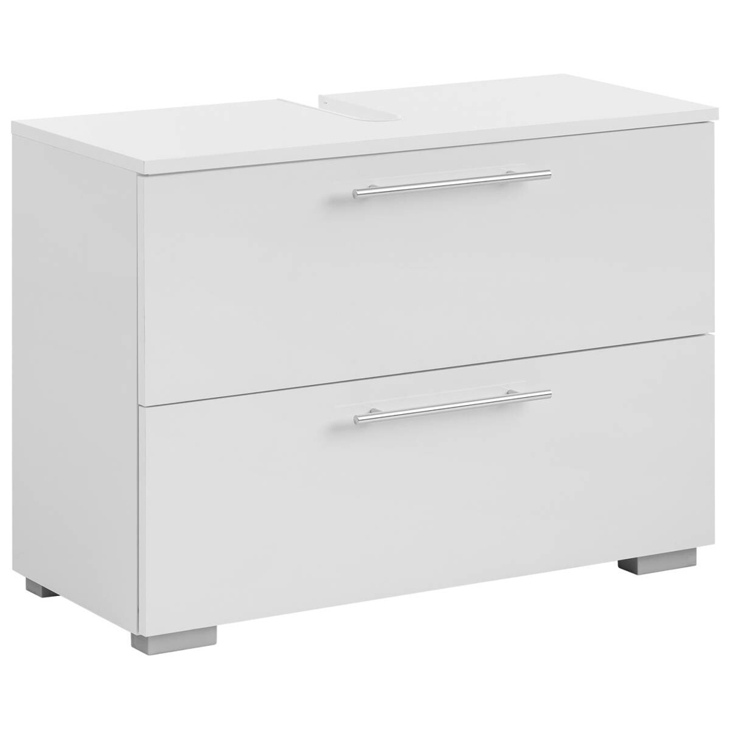 Waschbeckenunterschrank Carlos perlweiß Optik B/H/T: ca. 80,2x59,1x35 cm