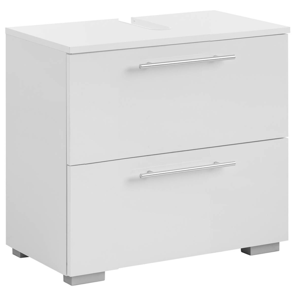 Waschbeckenunterschrank Carlos perlweiß Optik B/H/T: ca. 60,2x59,1x35 cm