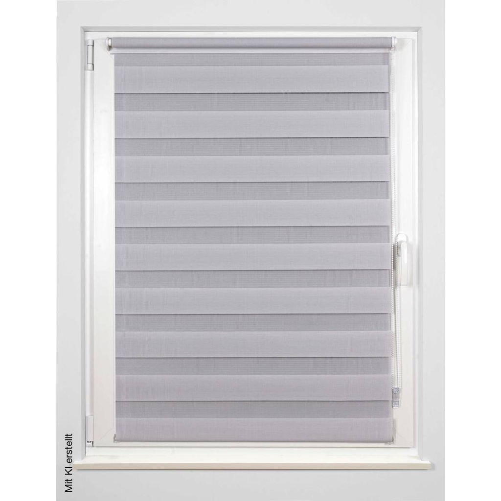 Doppelrollo Just grau B/L: ca. 70x210 cm