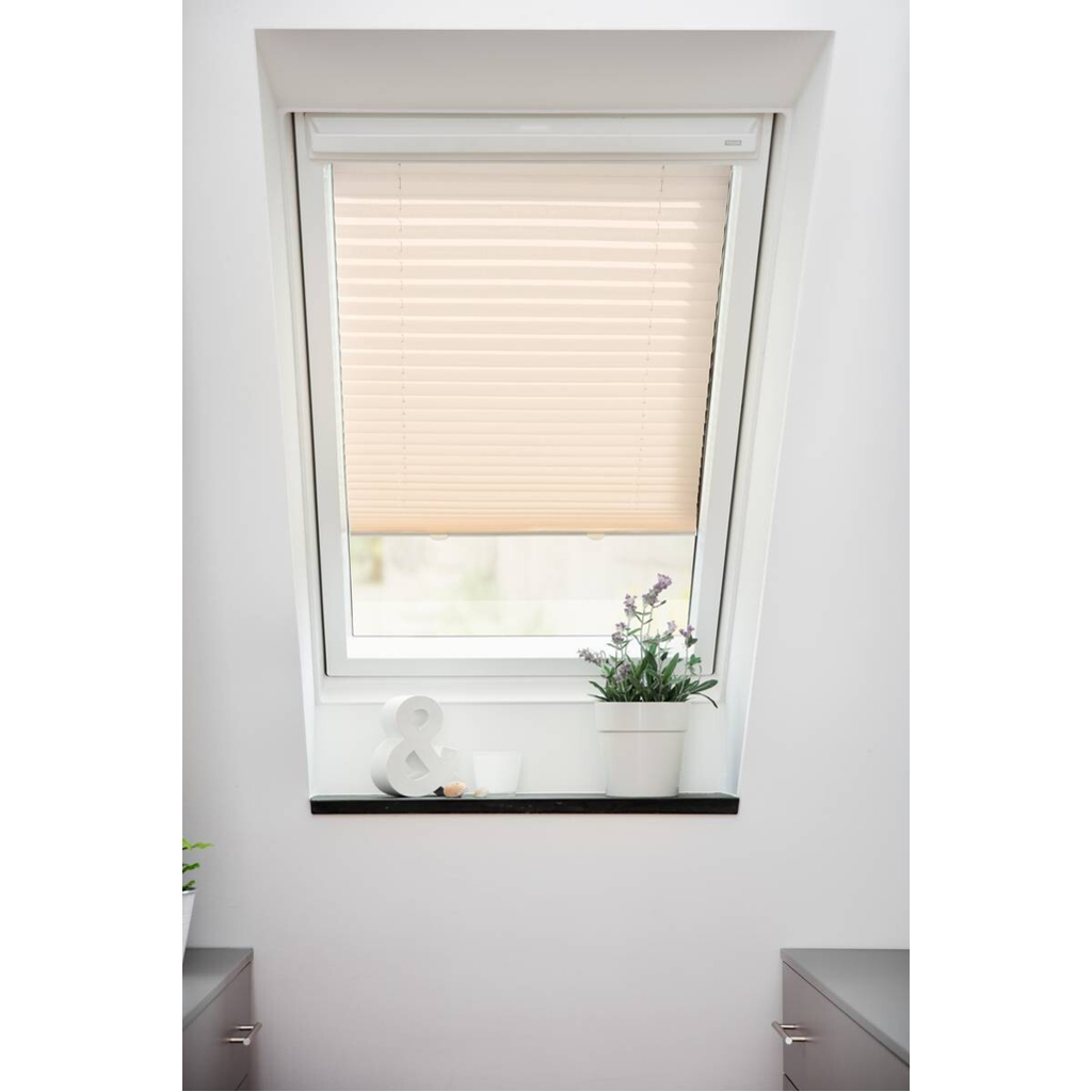 LICHTBLICK Dachfensterplissee creme B/L: ca. 59,3x122 cm
