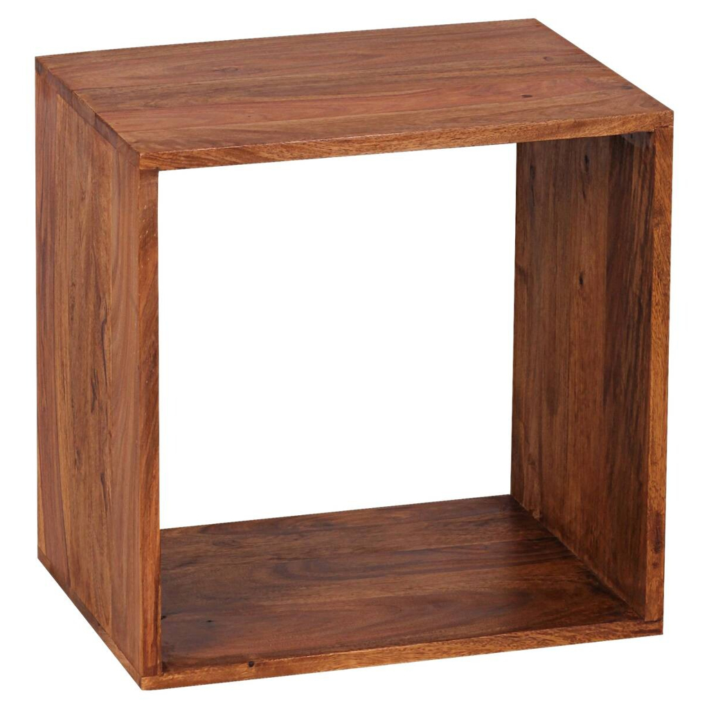 Beistelltisch natur Echtholz B/H/T: ca. 43,5x43,5x33 cm