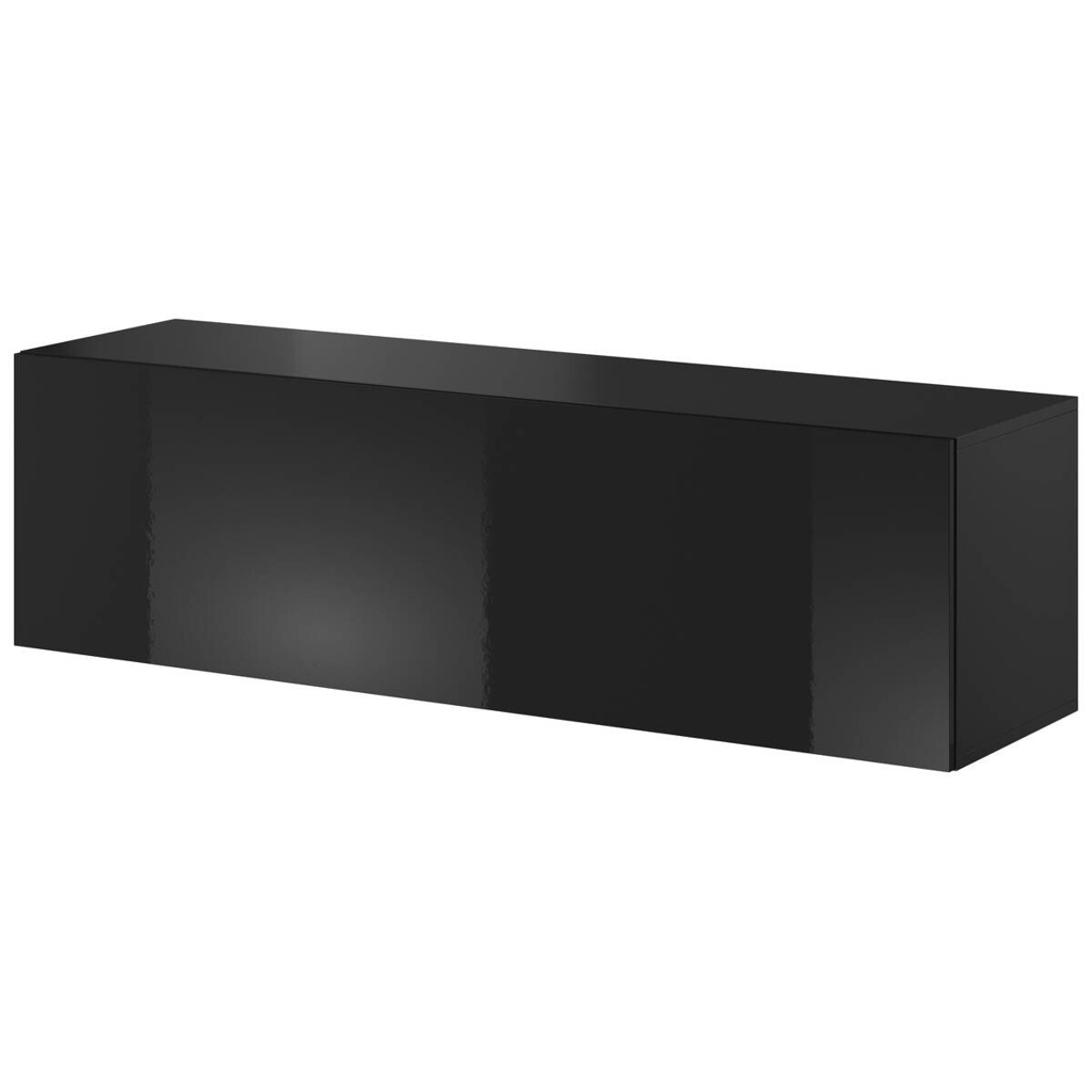 TV-Lowboard VIVIEN schwarz schwarz glanz B/H/T: ca. 140x40x38 cm