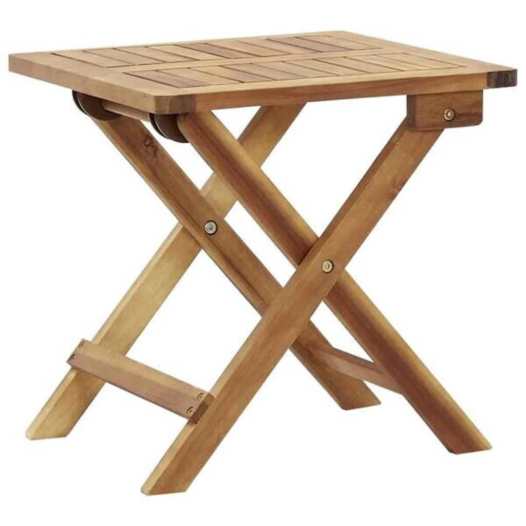 vidaXL Beistelltisch braun Akazie B/H/T/L: ca. 40x40x40x40 cm
