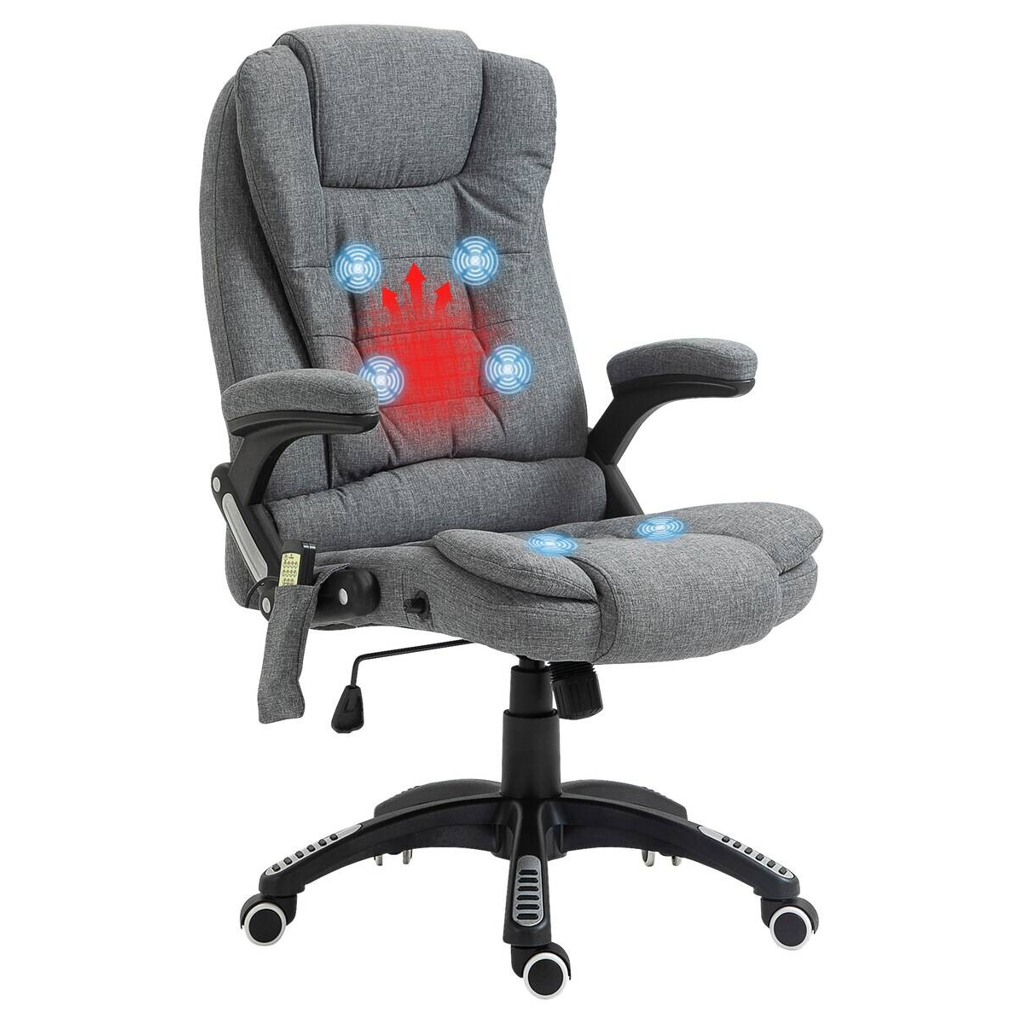 Vinsetto Massagestuhl dunkelgrau B/H/L: ca. 72x68x120 cm