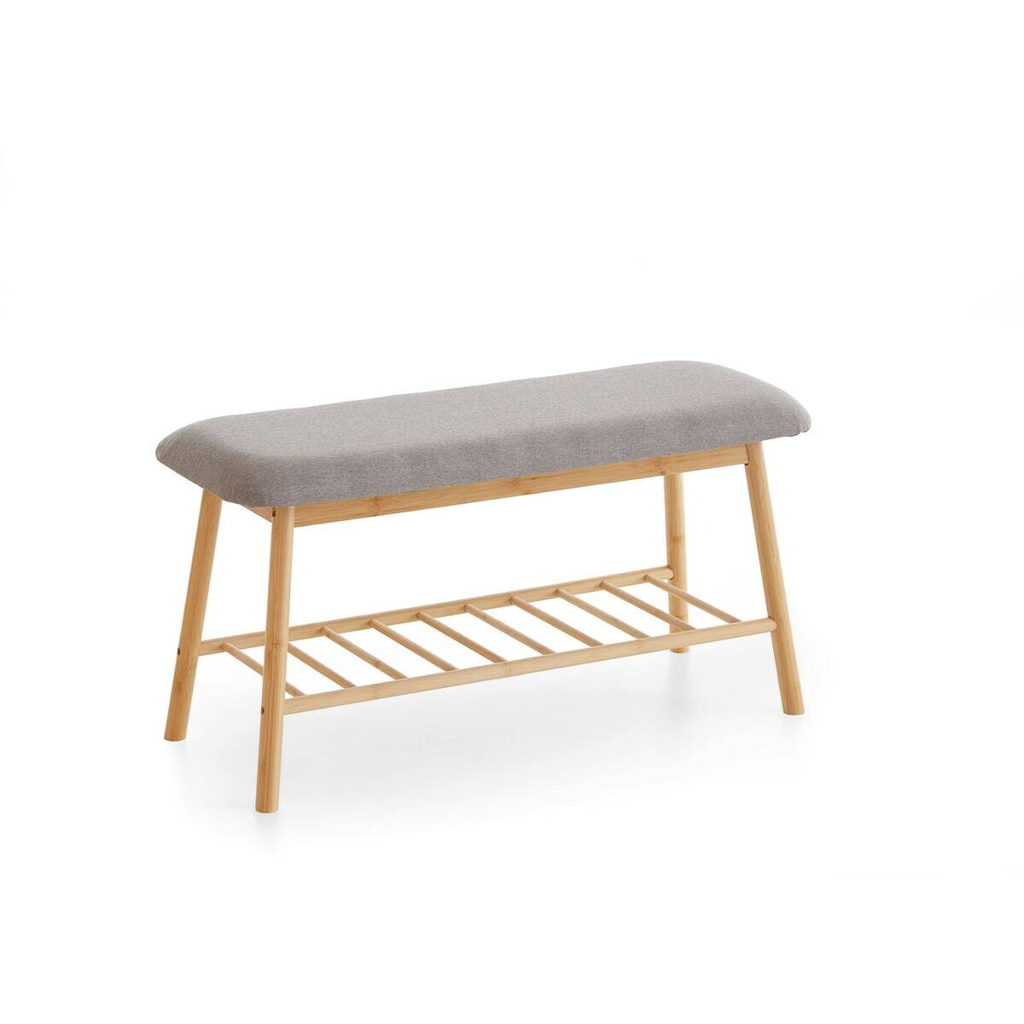 Sitzbank natur grau B/H/T: ca. 90x45x34 cm