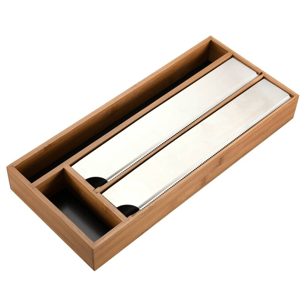 Kesper Folienspender braun Metall B/H/L: ca. 20,5x6x47 cm